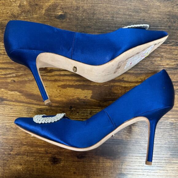 Badgley Mischka Collection Cher Crystal Embellished Pump Size 7 - Picture 10 of 12